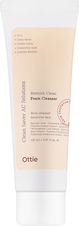 Reinigungsschaum für problematische Haut - Ottie Blemish Clean Foam Cleanser	 — Bild N1