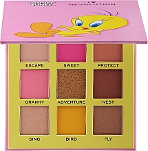 Düfte, Parfümerie und Kosmetik Lidschatten-Palette 9 Farben - I Heart Revolution Looney Tunes Tweety Bird Shadow Palette