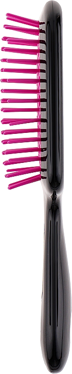 Haarbürste Fuchsia mit Schwarz - Janeke Small Superbrush — Bild N2