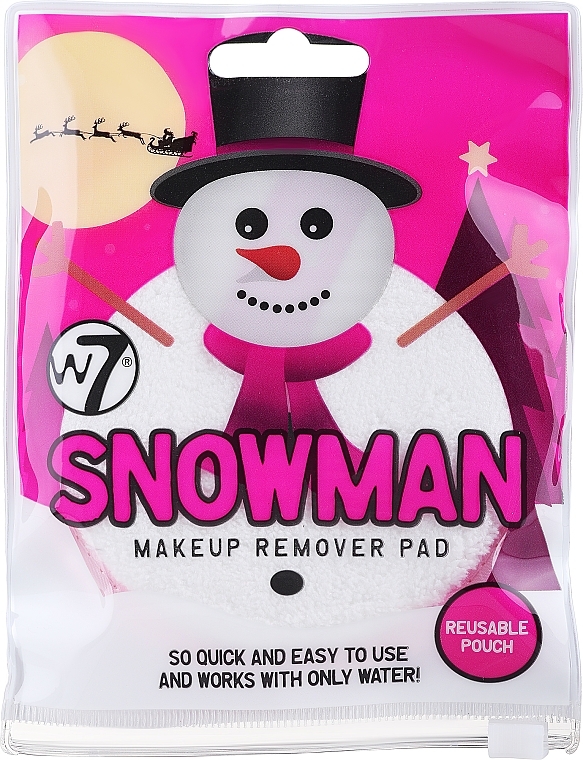 Abschminkschwamm - W7 Snowman Makeup Remover Pad — Bild N1