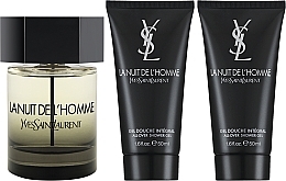 Düfte, Parfümerie und Kosmetik Yves Saint Laurent La Nuit de L'Homme - Duftset (Eau de Toilette /100 ml + Duschgel /2x50 ml)