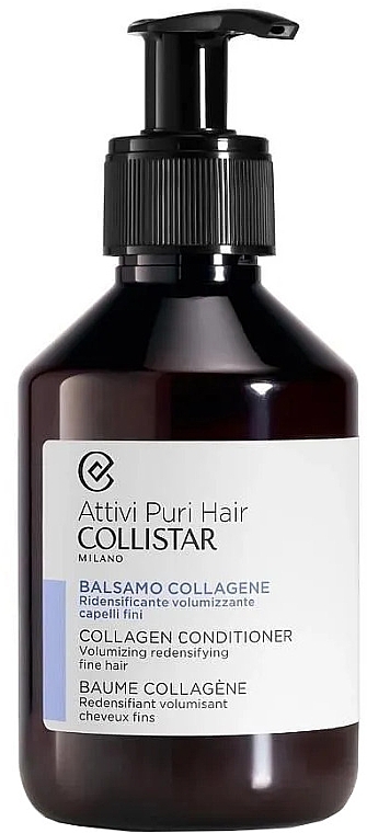 Volumenspendende Haarspülung mit Kollagen  - Collistar Attivi Puri Hair Collagen Conditioner — Bild N1