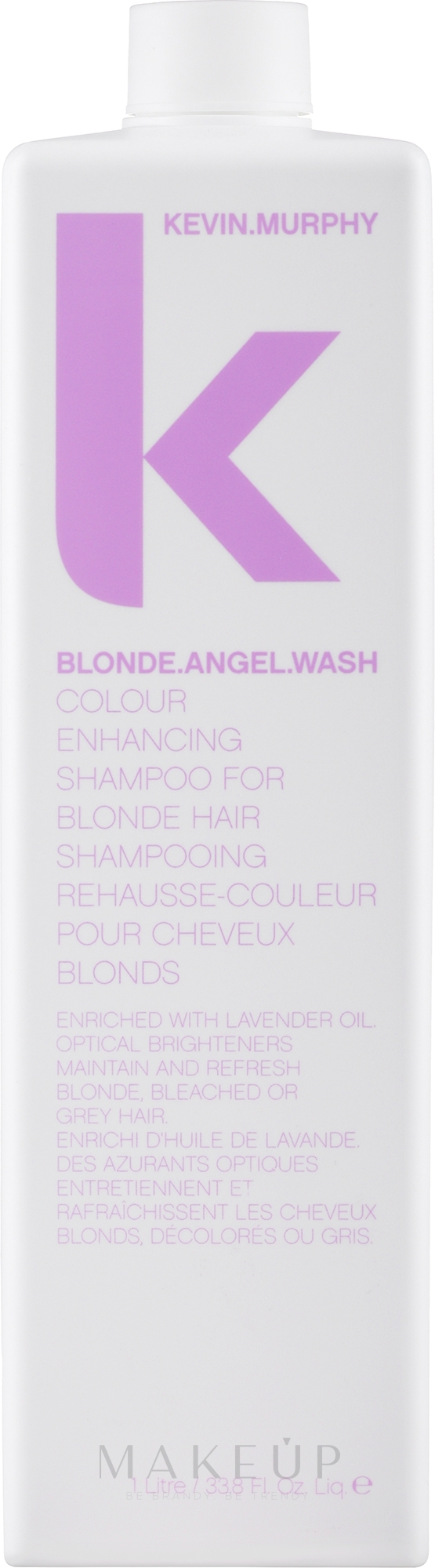 Farbverstärkendes Anti-Gelbstich Shampoo für blondes, graues und aufgehelltes Haar - Kevin.Murphy Blonde.Angel.Wash — Bild 1000 ml