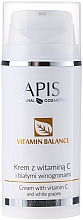Gesichtscreme mit Vitamin C und weißer Weintraube - APIS Professional Vitamin Balance Cream With Vitamin C and White Grapes — Bild N1