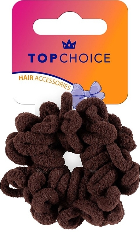 Haargummi 20605 dunkelbraun - Top Choice Hair Accessories  — Bild N2