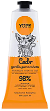 Düfte, Parfümerie und Kosmetik Natürliche Handcreme Zeder und Bitterorange - Yope Natural Hand Cream Cedarwood & Bitter Orange