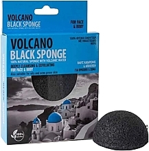 Konjak-Schwamm 7,5 cm - Santo Volcano Spa Volcano Black Sponge — Bild N1