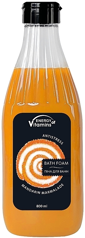 Entspannender Badeschaum mit Mandarinenduft - Leckere Geheimnisse Energy of Vitamins  — Foto N1