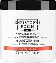 Revitalisierende Haarmaske mit Birnenkernöl - Christophe Robin Regenerating Mask With Rare Prickly Pear Seed Oil — Bild N3