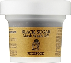Düfte, Parfümerie und Kosmetik Exfolierende nährende und feuchtigkeitsspendende Gesichtsmaske mit schwarzem Zucker - Skinfood Black Sugar Mask Wash Off