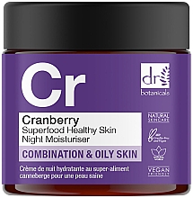Feuchtigkeitscreme für das Gesicht für die Nacht - Dr. Botanicals Cranberry Superfood Healthy Skin Night Moisturiser — Bild N3