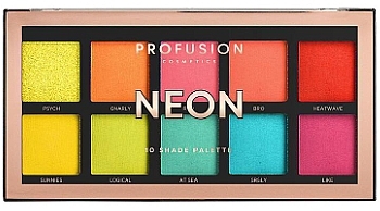 Lidschatten-Palette - Profusion Cosmetics Neon 10 Shades Eyeshadow Palette — Bild N1