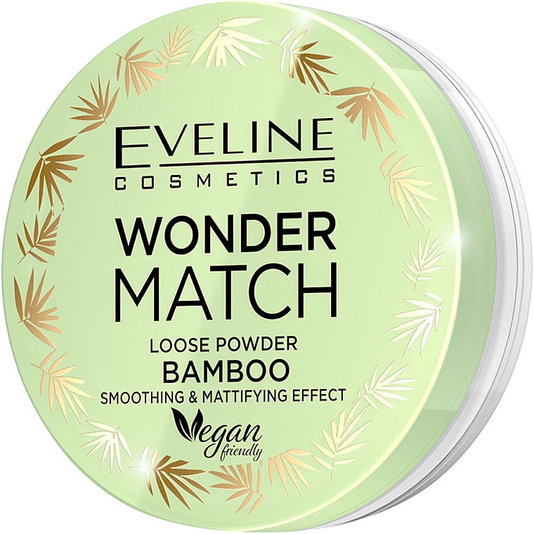 Loser Gesichtspuder mit Matt-Effekt Bambus - Eveline Cosmetics Wonder Match Loose Powder Bamboo — Bild N1