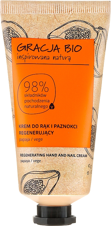 Regenerierende Hand- und Nagelcreme mit Papayaextrakt - Gracja Bio Regenerating Hand And Nail Cream