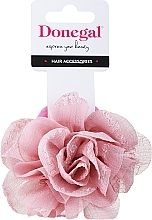 Düfte, Parfümerie und Kosmetik Haargummi FA-5707 blassrosa mit Blüte - Donegal