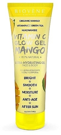 Ultra-feuchtigkeitsspendendes Gel für Gesicht und Körper mit Vitamin C - Biovene Vitamin C Glow Gel Mango — Bild N1