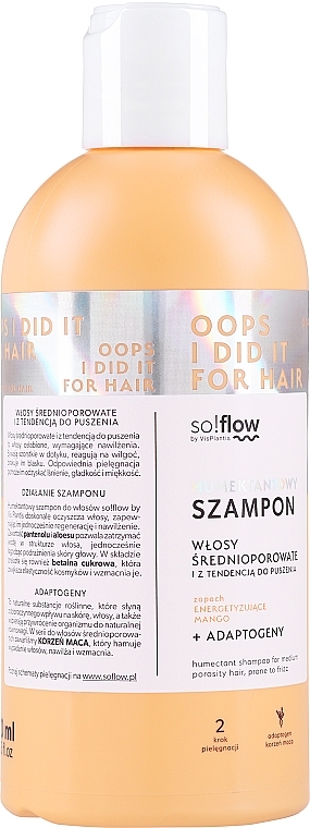 Haarshampoo mittlere Porosität - So!Flow by VisPlantis Medium Porosity Hair Humectant Shampoo — Bild N1