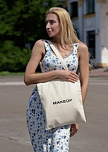 Öko-Tasche flach beige EcoVibe - MAKEUP Eco Bag Shopper Slim Beige — Bild N3