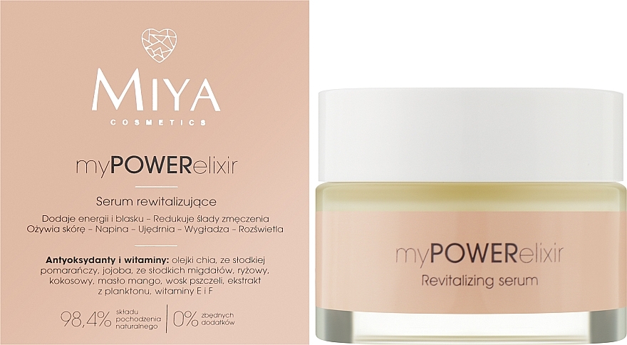 Feuchtigkeitsserum für strahlende Gesichtshaut - Miya Cosmetics My Power Elixir Face Serum — Bild N2