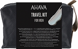 Düfte, Parfümerie und Kosmetik Set - Ahava Men Travel Kit (ash/cr/50ml + gel/100ml + sh/cr/100ml + deo/50ml + bag/1pcs)