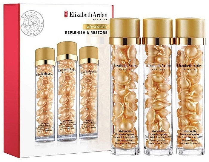 Kapseln für das Gesicht - Elizabeth Arden Advanced Ceramide Capsules Daily Youth Restoring Serum Trio Set — Bild N1