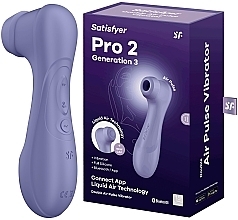 Vakuum-Klitoris-Stimulator 3 Generationen - Satisfyer Pro 2 Generation 3 with Liquid Air Connect App Lilac  — Bild N1