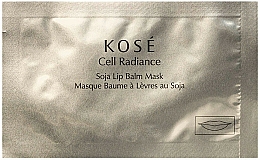 Düfte, Parfümerie und Kosmetik Feuchtigkeitsspendende Lippenbalsam-Maske mit Soja - Kose Cell Radiance Soja Lip Balm Mask