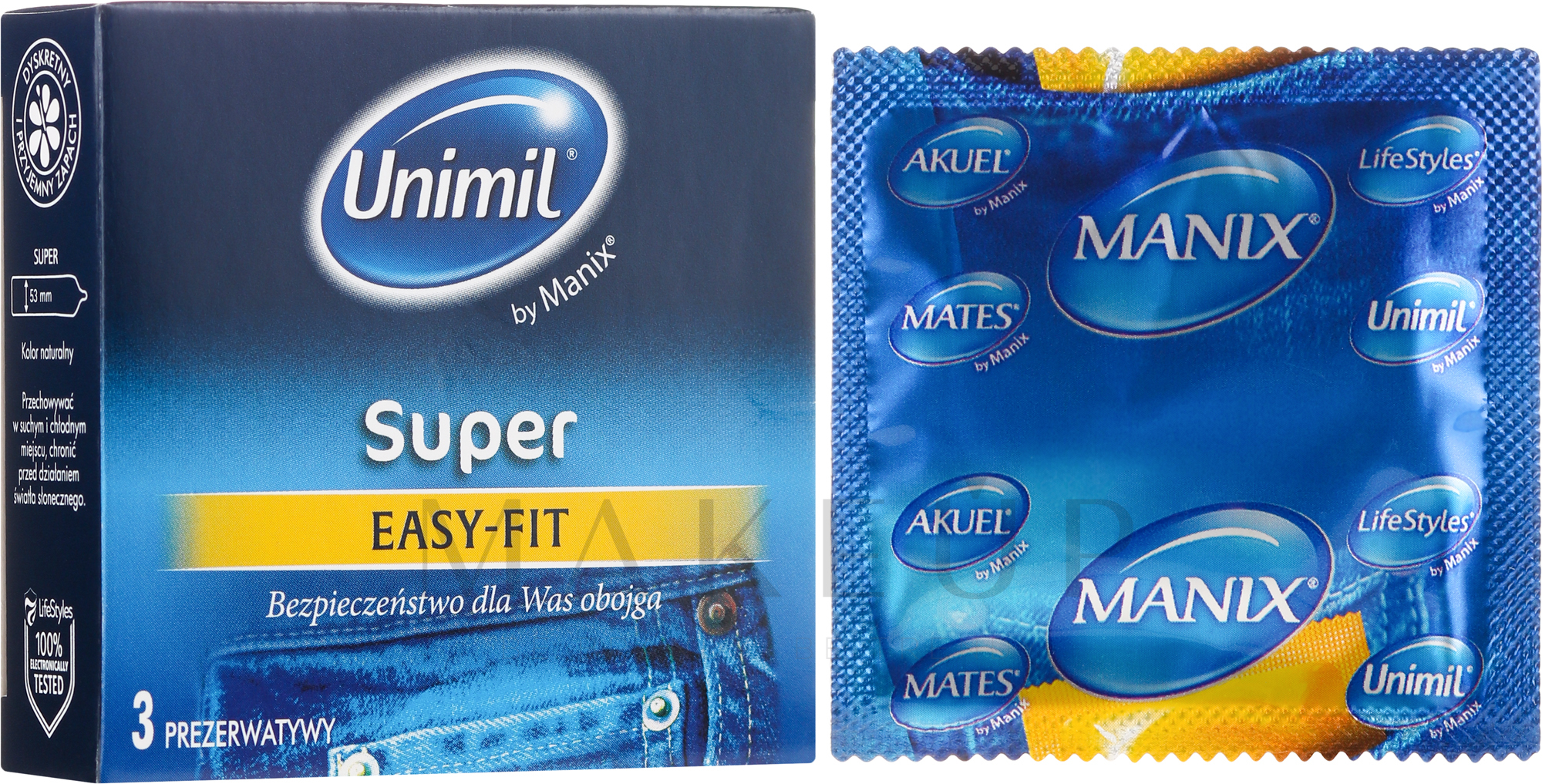 Kondome Super Easy-Fit 3 St. - Unimil Super — Bild 3 St.
