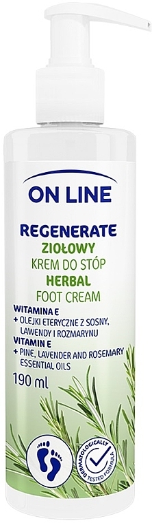 Regenerierende Fußcreme mit Kräutern - On Line Herbal Food Cream — Bild N1