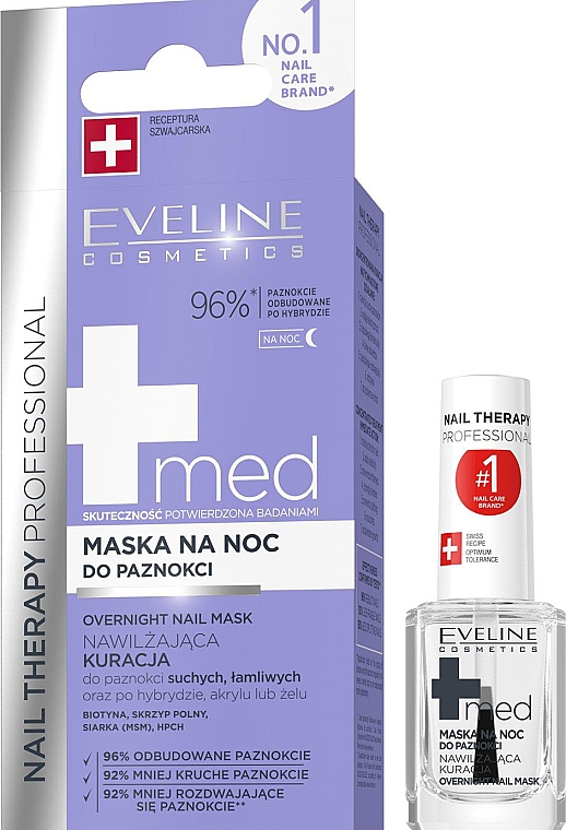 Nachtmaske für trockene und brüchige Nägel - Eveline Cosmetics Nail Therapy Professional — Bild N1