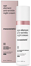 Düfte, Parfümerie und Kosmetik Gesichtscreme - Mesoestetic Age Element Anti-wrinkle Night Cream