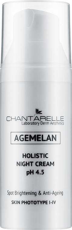 Aufhellende Anti-Aging-Nachtcreme - Chantarelle Agemelan Holistic Night Cream pH 4.5 — Bild N1
