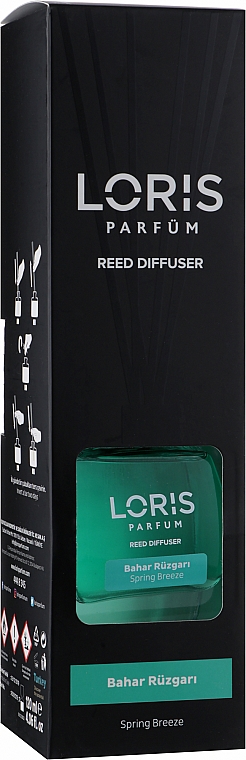 Raumerfrischer Frühlingswind - Loris Parfum Reed Diffuser Spring Breeze — Bild N1