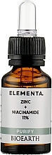 Gesichtsserum Zink + Niacinamid 11% - Bioearth Elementa Purify Zinc + Niacinamide 11% — Bild N3