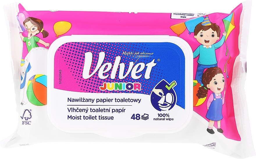 Feuchtes Toilettenpapier für Kinder  - Velvet Moist Toilet Tissue Junior — Bild N2