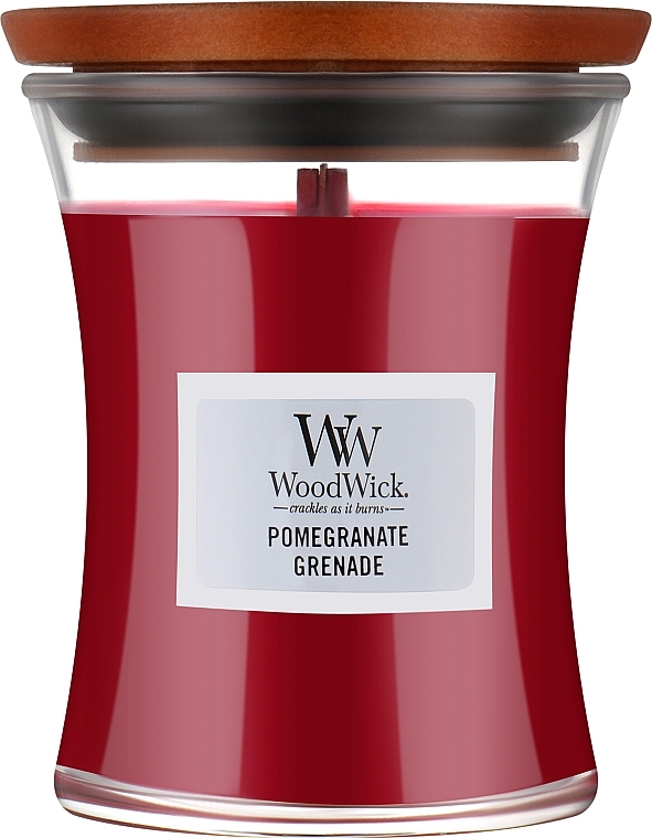 Duftkerze im Glas Pomegranate - WoodWick Hourglass Candle Pomegranate — Bild N1