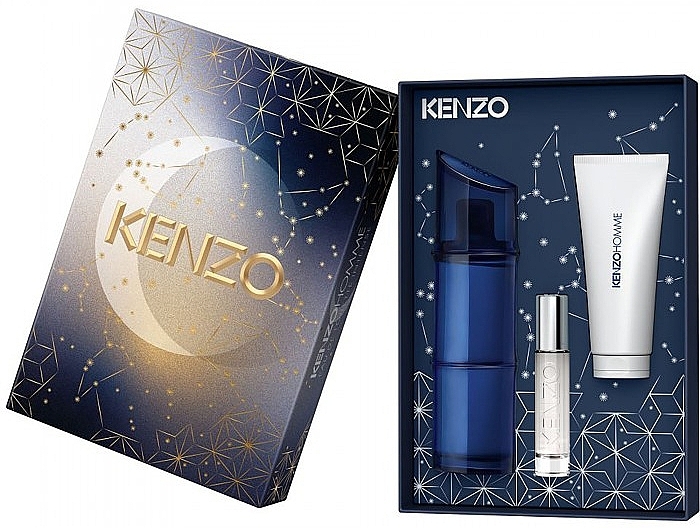 Duftset (Eau de Toilette 110ml + Eau de Toilette Mini 10ml + Duschgel 75ml)  - Kenzo Homme Intense  — Bild N2