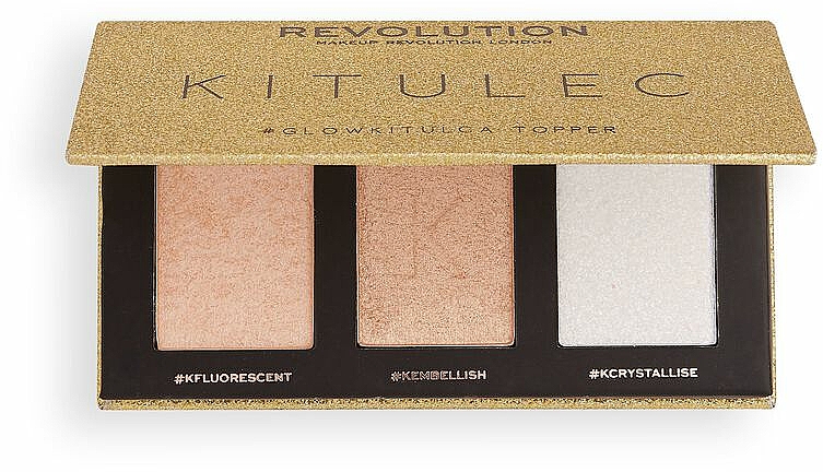 Make-up Palette - Makeup Revolution Kitulec #GlowKitulca Highlighter Palette (Highlighter-Palette 2x7.5g) — Bild N2