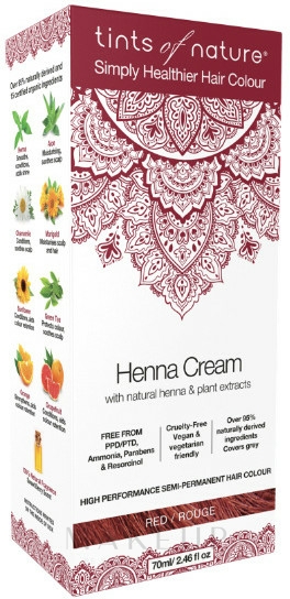 Semi-permanente Henna-Creme - Tints Of Nature Henna Cream — Bild Red