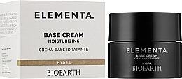 Feuchtigkeitsspendende Gesichtscreme mit Olivenöl - Bioearth Elementa Base Cream Hydra — Bild N2