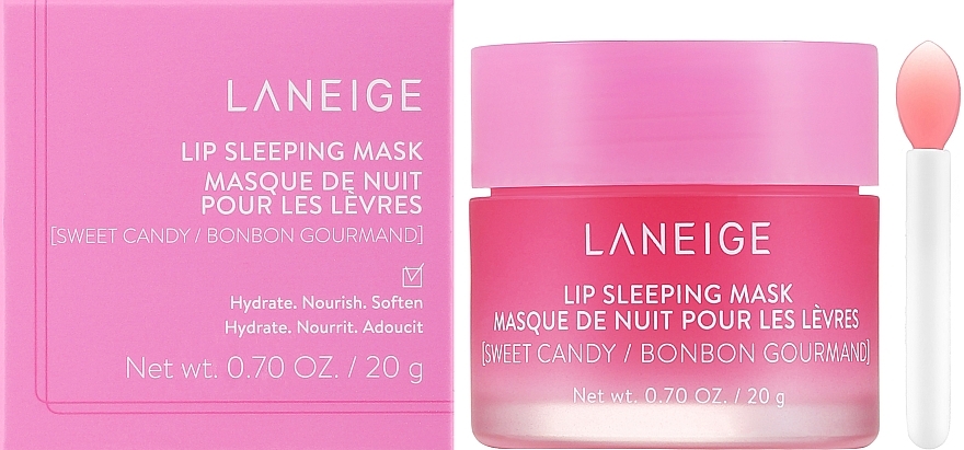 Weichmachende und feuchtigkeitsspendende Lippenmaske für die Nacht mit Bonbon-Geschmack - Laneige Lip Sleeping Mask Sweet Candy — Bild N2