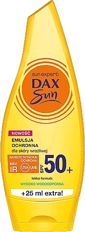 Sonnenschutzemulsion für empfindliche Haut SPF50+ - Dax Sun Emulsion SPF50+ — Bild N1