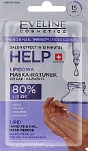 Lipidmaske für Hände und Nägel - Eveline Cosmetics Hand & Nail Therapy Lipid Hand and Nail Mask-Rescue — Bild N1