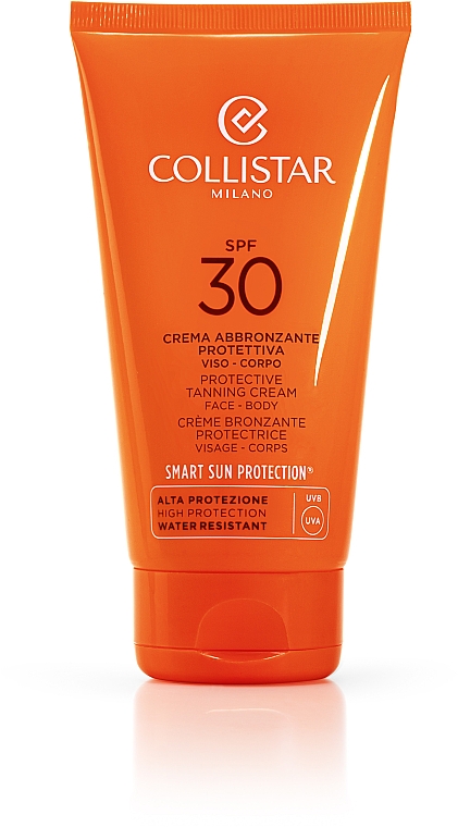 Global schützende Anti-Age Bräunigungs-Gesichtscreme mit LSF 30 - Collistar Ultra Protection Tanning Cream face and body SPF 30 — Bild N1