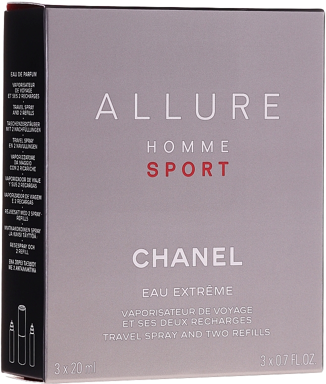 Chanel Allure Homme Sport Eau Extreme - Duftset (Eau de Toilette 20ml + Refills 2x20ml) — Bild N1