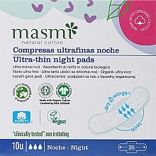 Damenbinden 10 St. - Masmi Ultra Night — Bild N1
