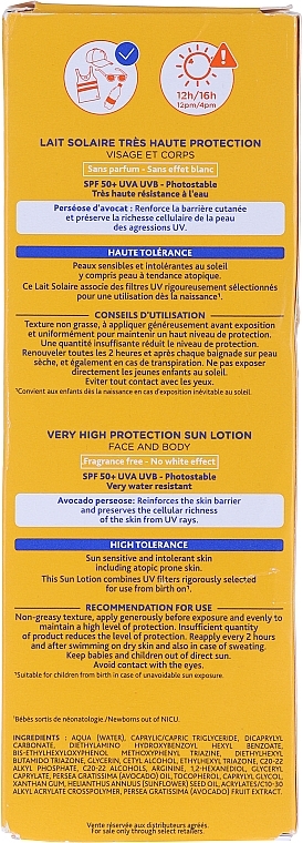 Sonnenschutzlotion für Kinder und Babys SPF 50+ - Mustela Bebe Enfant Very High Protection Face And Body Sun Lotion SPF 50+ — Bild N5