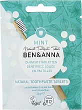 Düfte, Parfümerie und Kosmetik Fluoridfreie Zahnputztabletten mit Minzgeschmack - Ben&Anna Mint Toothpaste Tablets Without Fluoride