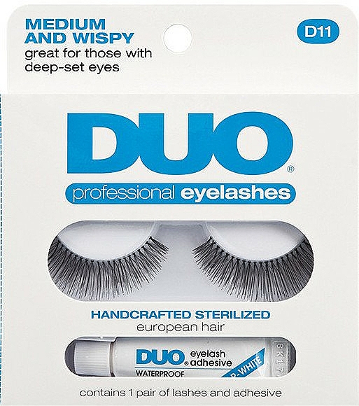 Künstliche Wimpern mit Klebestoff - Ardell Duo Lash Kit Professional Eyelashes Style D11 — Bild N1