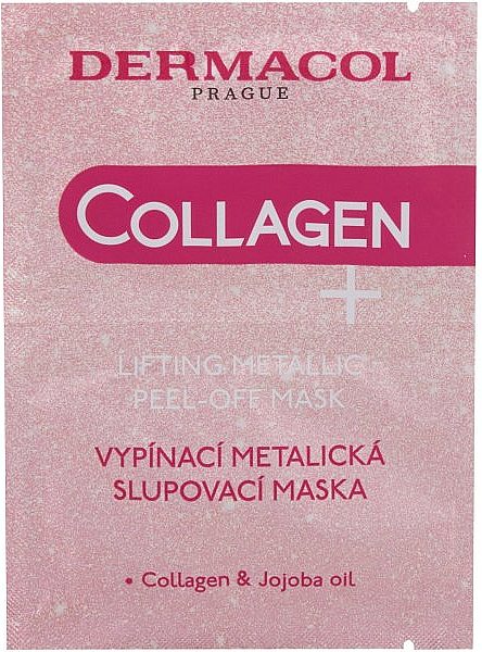 Peel-Off Lifting-Gesichtsmaske mit Kollagen und Jojobaöl - Dermacol Collagen+ Lifting Metallic Peel-Off Mask — Bild N1